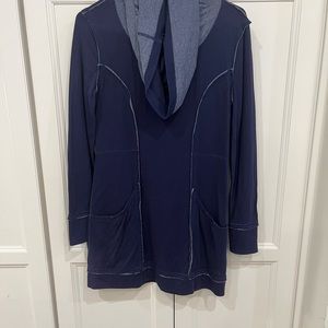 Exofficio long hooded tunic sweatshirt